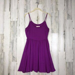 Lush Womens Fuchsia Strappy Skater Dress Size S